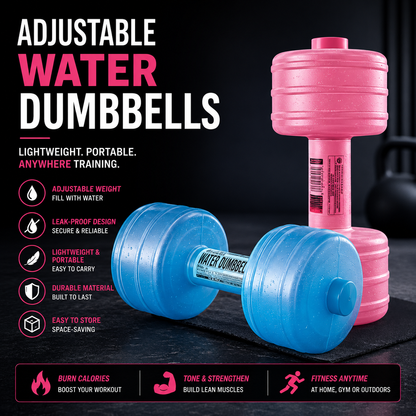 AquaDumbbell™ — Adjustable Water Dumbbell for Home Training