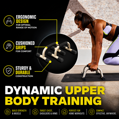 PushBar Ergo™ — Ergonomic Push-Up Bars for Home Workouts