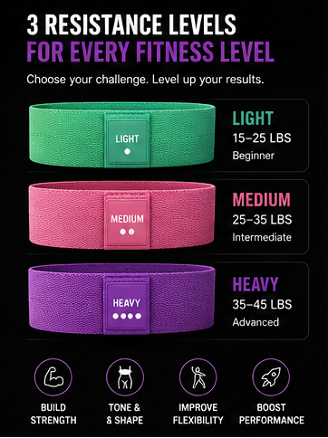 CurveBand™ — Booty Resistance Bands for Glutes & Legs