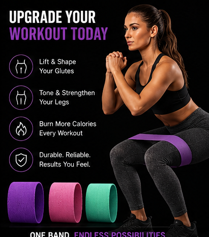 CurveBand™ — Booty Resistance Bands for Glutes & Legs