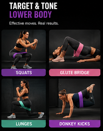 CurveBand™ — Booty Resistance Bands for Glutes & Legs