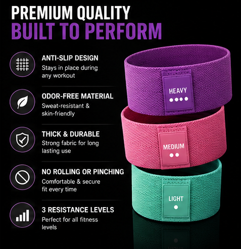 CurveBand™ — Booty Resistance Bands for Glutes & Legs
