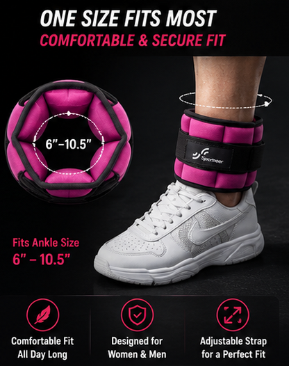 WeightWrap™ — Adjustable Ankle & Wrist Weights for Home Training
