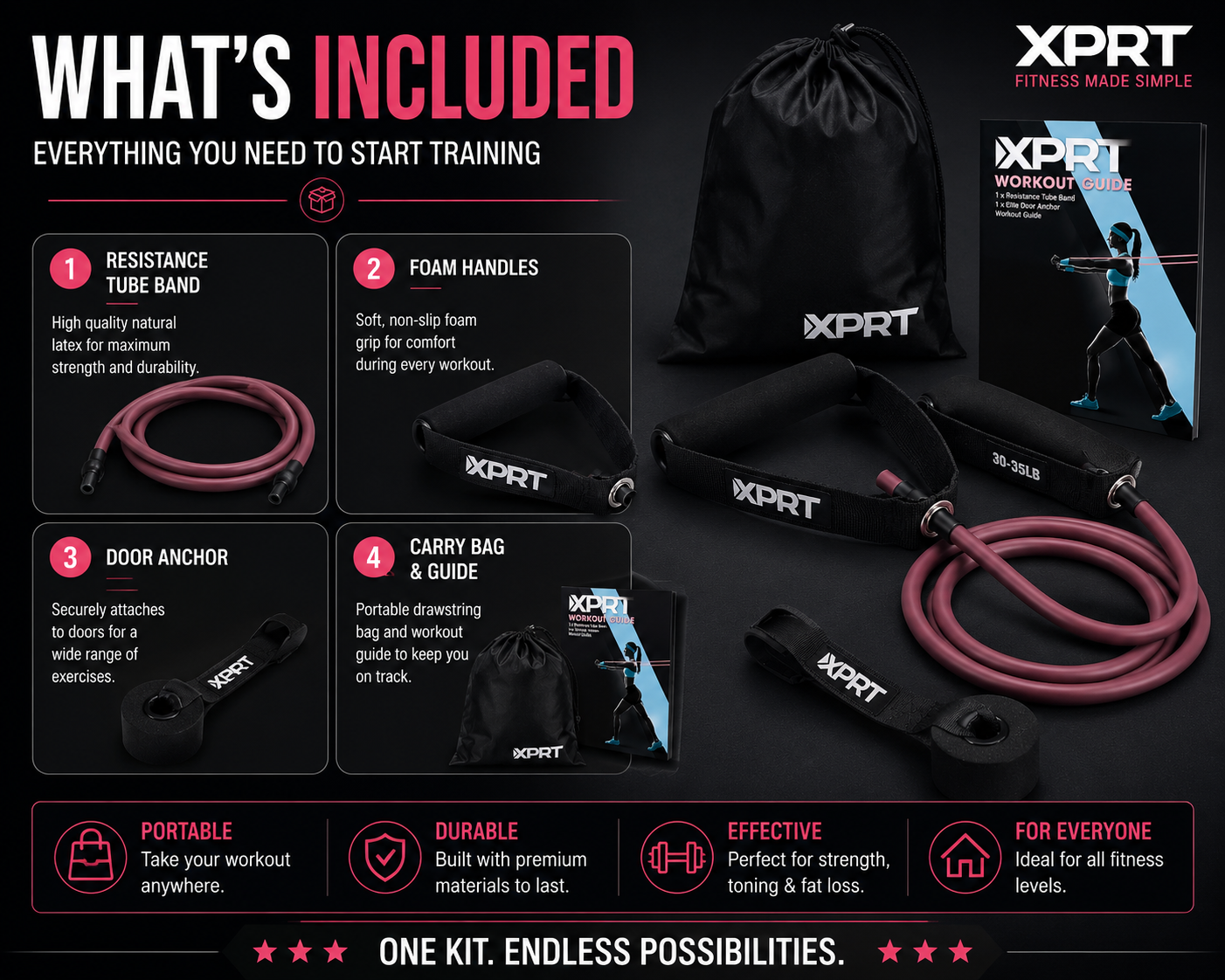 AnchorFlex™ — Door Anchor Resistance Band Attachment