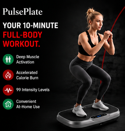 PulsePlate™ — Full Body Vibration Plate for Home Workouts