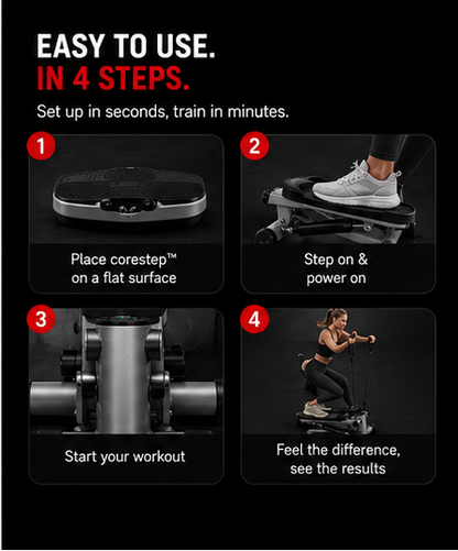 CoreStep™ — Step Platform for Cardio & Toning at Home