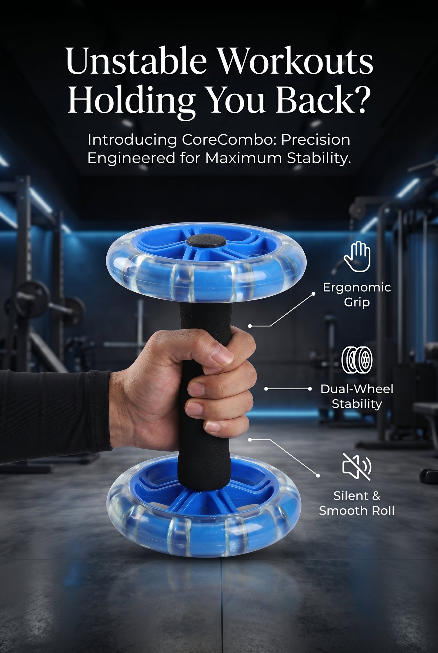 CoreCombo™ — Ab Roller & Core Trainer Combo Set