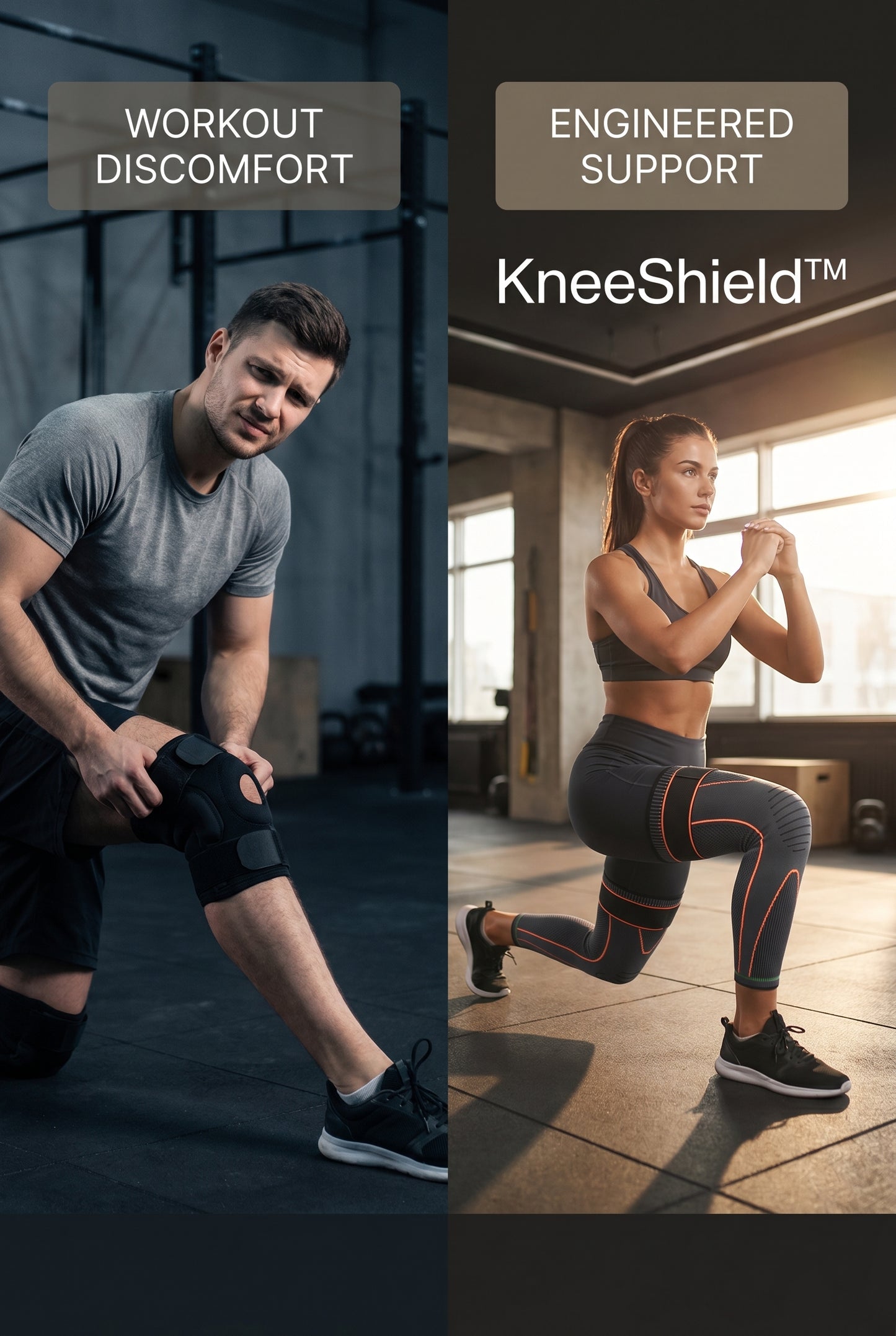 KneeShield™ — Knee Support Brace for Training & Recovery
