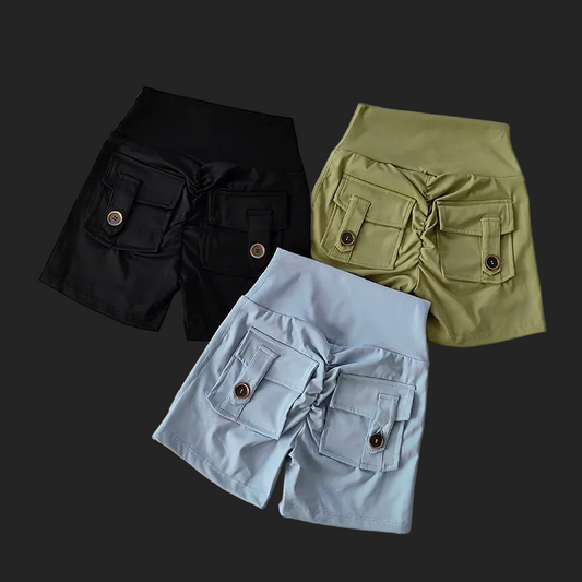 High Waist Seamless Peach Hip Fitness Shorts