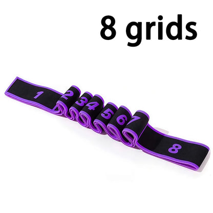 8 10 Section Elastic Yoga Pilates Resistance Band