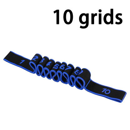 8 10 Section Elastic Yoga Pilates Resistance Band