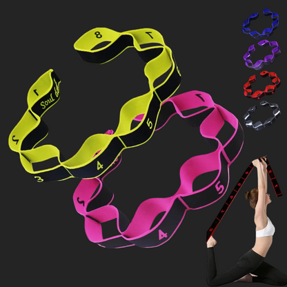 8 10 Section Elastic Yoga Pilates Resistance Band