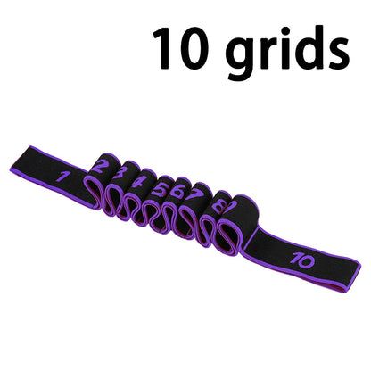 8 10 Section Elastic Yoga Pilates Resistance Band