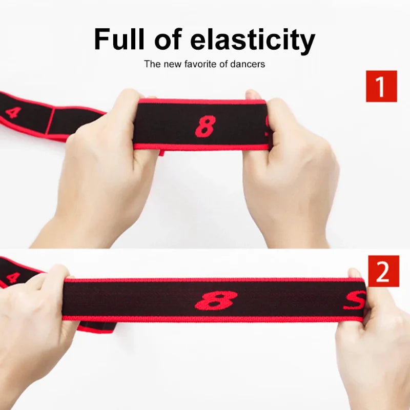 8 10 Section Elastic Yoga Pilates Resistance Band