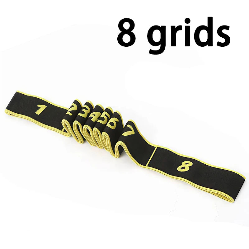 8 10 Section Elastic Yoga Pilates Resistance Band