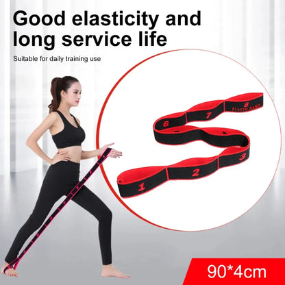 8 10 Section Elastic Yoga Pilates Resistance Band