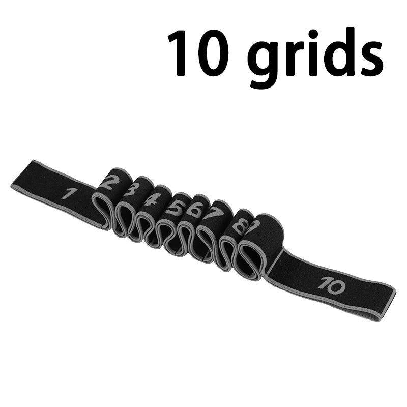 8 10 Section Elastic Yoga Pilates Resistance Band